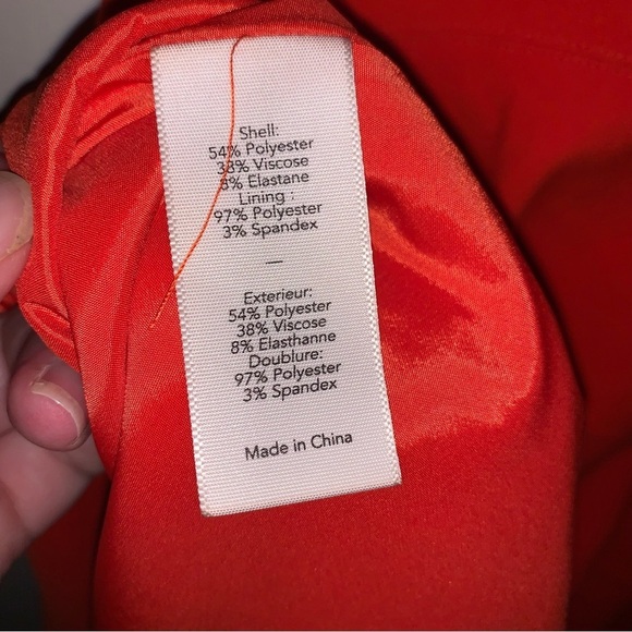 Elizabeth And James Elle Mock Neck Mini Dress Orange 6 - Picture 5 of 9